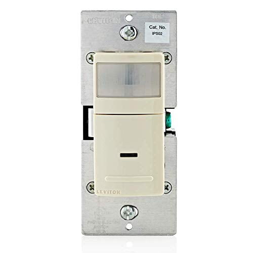 Leviton IPS021LT Decora Motion Sensor InWall Switch, AutoOn, 2.5A