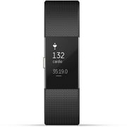 Fitbit Charge 2 Heart Rate + Fitness Wristband, Black, Large (US Version), 1 Count