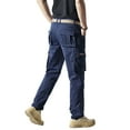 thumbnail image 3 of LEDUNTINO Men's Casual Cargo Pants, Workout Joggers, Relaxed Fit Stretch, Hiking Pants with Multi Pockets, Quick-Drying, 3 of 7