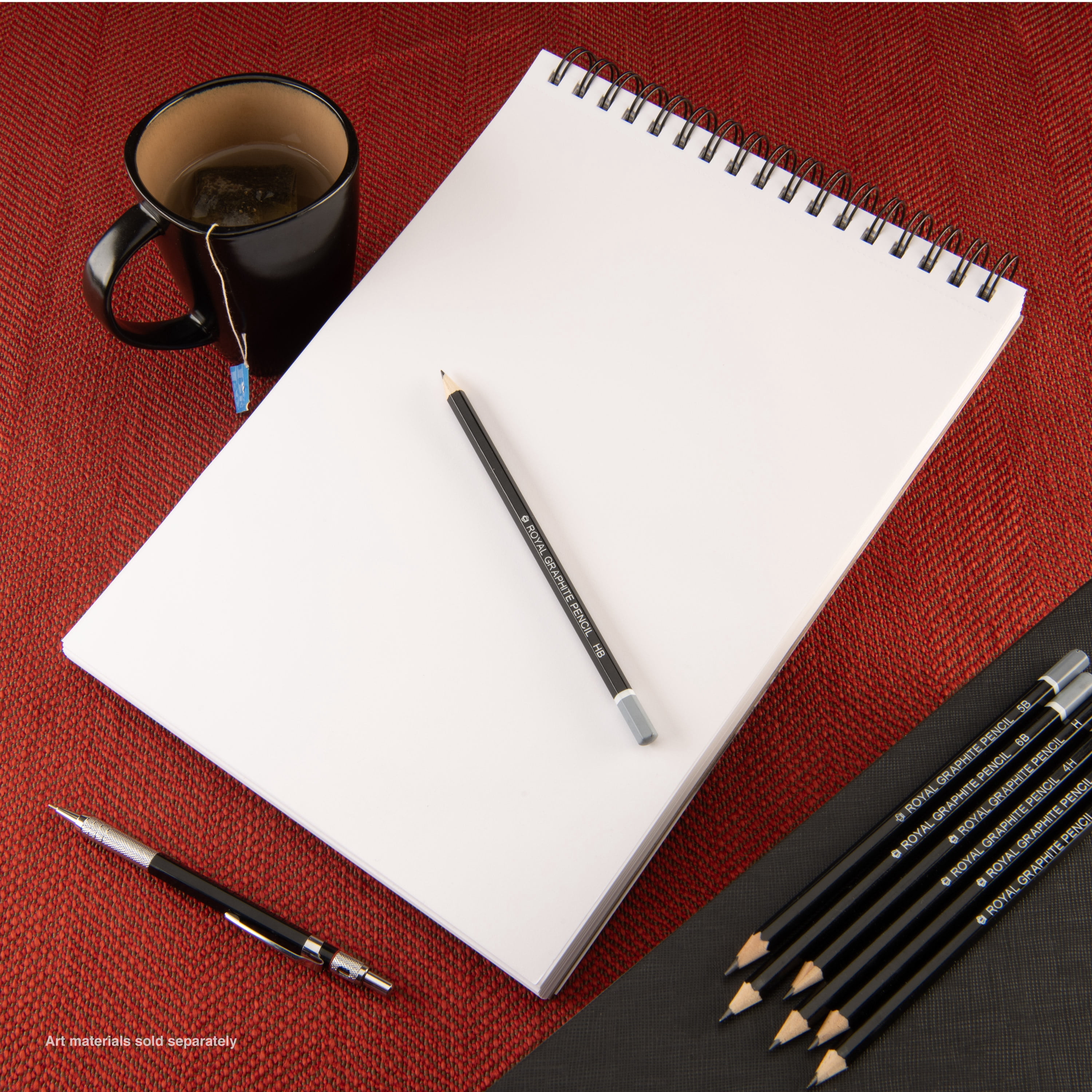 Bee Paper - Bee Inspired 9"x12" Studio Sketching Paper Pad, 150 Sheets, Top Wire, 50lb. 74GSM