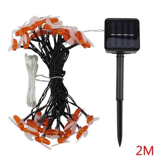 Batería solar USB energía Honey Bee LED cuerdas de luz al aire libre impermeable boda fiesta Patio decoración lámpara 1/2/3/5 metros tholdsy LED1699-01