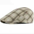 thumbnail image 2 of SikaFu Beret Cap Spring Summer Men Women Hat Vintage Plaid Artist Painter Hat Adjustable Ivy Gastby Newsboy Flat Cap Men Berets, 2 of 6
