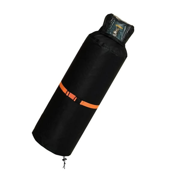100lb Steel Propane Tanks Weatherproof Cover Clear Top Panels Heavy Dutys 620D Oxfords Fabric AntiSlip Buckles Systems