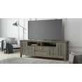 thumbnail image 4 of Artisan 72 inch Wide Solid Wood TV Stand in Distressed Grey For TVs up to 80 inches, 4 of 13