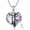 2-February, variant on Urn Necklaces for Ashes 925 Sterling Silver Heart Skeleton Birthstone Necklace Cremation Jewelry Memorial Gifts for Women Men Mom