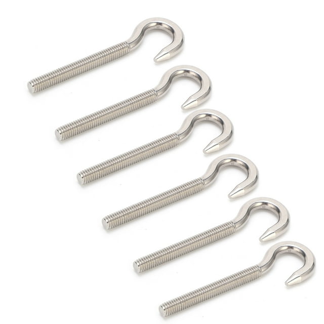 Eye Hook, M6x73mm Screw Eye Reliable 10Pcs For Fix Hanging Objects