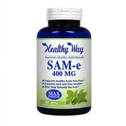 Healthy Way Pure SAM-e 400mg Supplement (Non-GMO) - 90 Capsules Sam-e (S-Adenosyl Methionine) to Support Mood, Joint Health, and Brain Function
