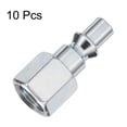 thumbnail image 3 of Uxcell 10pcs 1/4" NPT Male Air Plug A Style Plugs for Pneumatic Nail Gun Air Compressors, 3 of 7