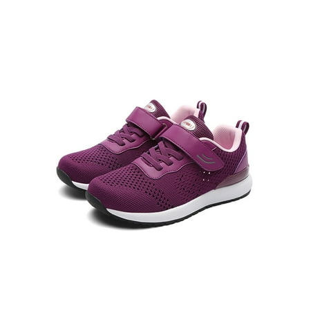 

Ferndule Mens Low Top Sneakers Hiking Non-slip Round Toe Comfortable Walking Shoes Women s Purple 5.5