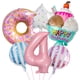 thumbnail image 1 of Set de globos con diseño de rosquillas y helado con lámina número 4 x 6, 1 of 1