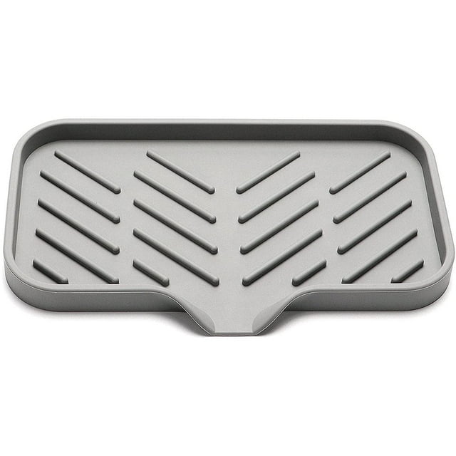 Bandeja de silicona para jabón de cocina, bandeja para fregadero, escurridor de esponja, bandeja de almacenamiento para fregadero, se utiliza para dispensador de jabón de esponja y estropajo