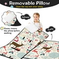 thumbnail image 3 of Multicolor Christmas Deer Pattern Toddler Nap Mats for Kids Preschool,50"x20" Sleeping Mat Bag or Kids,Toddler Sleeping Bag,Toddler Nap Mat or Daycare, 3 of 6