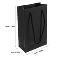 thumbnail image 2 of unbranded 10Ud Bolsas Para Regalos De Papel Negras Pequeñas Con Asa Ideal Para Presentes, 2 of 7