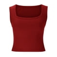 thumbnail image 7 of Jerdar Women's Sleeveless Scoop Neck Ribbed Tank Tops Lightweight Fitted Cami Tee Shirts L, 7 of 7