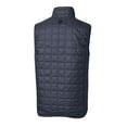 thumbnail image 3 of Men's Cutter & Buck  Heather Navy Toledo Mud Hens Rainier PrimaLoft Big & Tall Eco Insulated Full-Zip Puffer Vest, 3 of 3