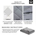 thumbnail image 6 of Cozy Tyme Davu Weighted Blanket - 20 Pound Quilted Cover 60"x 80" Taupe, 6 of 10