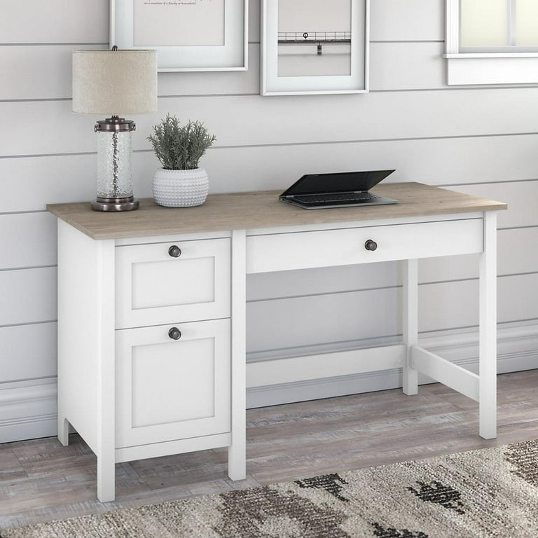 Bush Furniture Mayfield 54W Home Office Writing Desk with Drawers