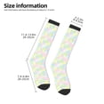thumbnail image 4 of Fotbe Color Rabbit print Women's Men's Novelty Crew Socks Cotton Socks Knee High Socks for Walking,Running,Nurses,Pregnancy, 4 of 8