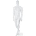 thumbnail image 1 of Displays2go White Abstract Male Body Form, Heel & Calf Rods, Fully Formed Hands & Feet - Gloss White (ZAMMGMW5), 1 of 1
