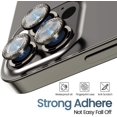 thumbnail image 2 of [Upgraded]IBAOLE for iPhone 12 Pro Max 6.7 inch IBAOLE Lens Protector Premium HD Tempered Glass Aluminum Alloy IBAOLE Lens Cover - Silver(3 PCS)Graphite, 2 of 7