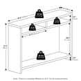 thumbnail image 3 of Furinno VIOLA 3-Tier Narrow Console Table with Extra Thick Frame White, 3 of 6