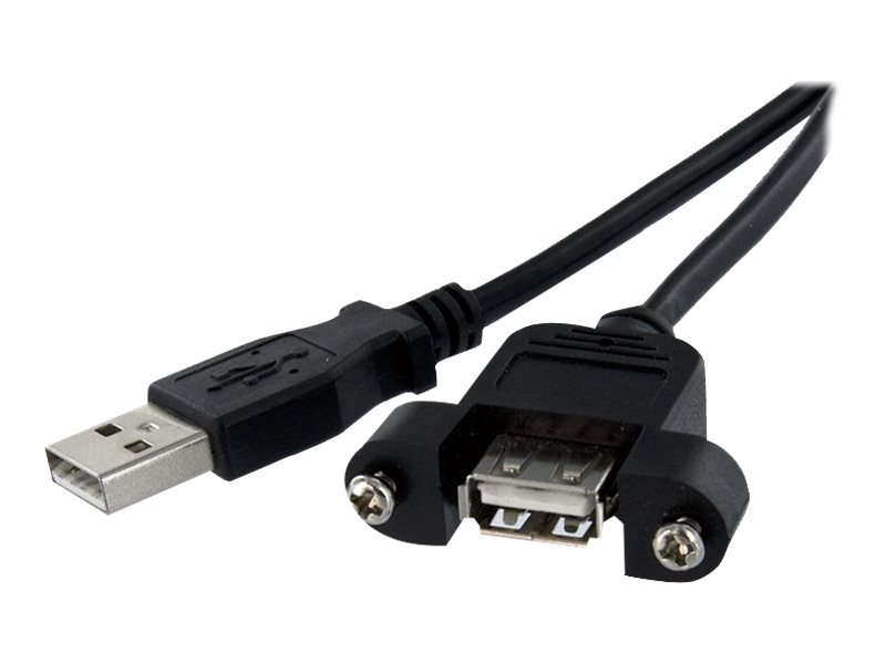 StarTech USBPNLAFAM2 2 ft Panel Mount USB Cable A to A F