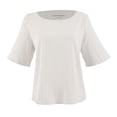 thumbnail image 1 of Blusa George para Mujer, Manga al Codo Blanco Talla EG, 1 of 4