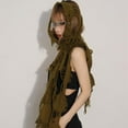 thumbnail image 3 of Wool Neck Scarf Distressed Scarf Neck Wrap for Stylish Warmth Neckcover, 3 of 19
