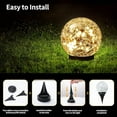 thumbnail image 5 of Solar Globe Lights Outdoor Waterproof-Solar Balls for Garden-Cracked Glass Ball Solar Lights Outdoor-Solar Orbs for Outside-Outdoor Decorations for Patio and Yard Lawn Backyard Decor, 5 of 10