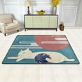 thumbnail image 2 of GZHJMY Japanese Cat Non Slip Area Rug for Living Dinning Room Bedroom Kitchen, 4' x 6'(48 x 72 Inches / 120 x 180 cm), Cat Nursery Rug Floor Carpet Yoga Mat, 2 of 6