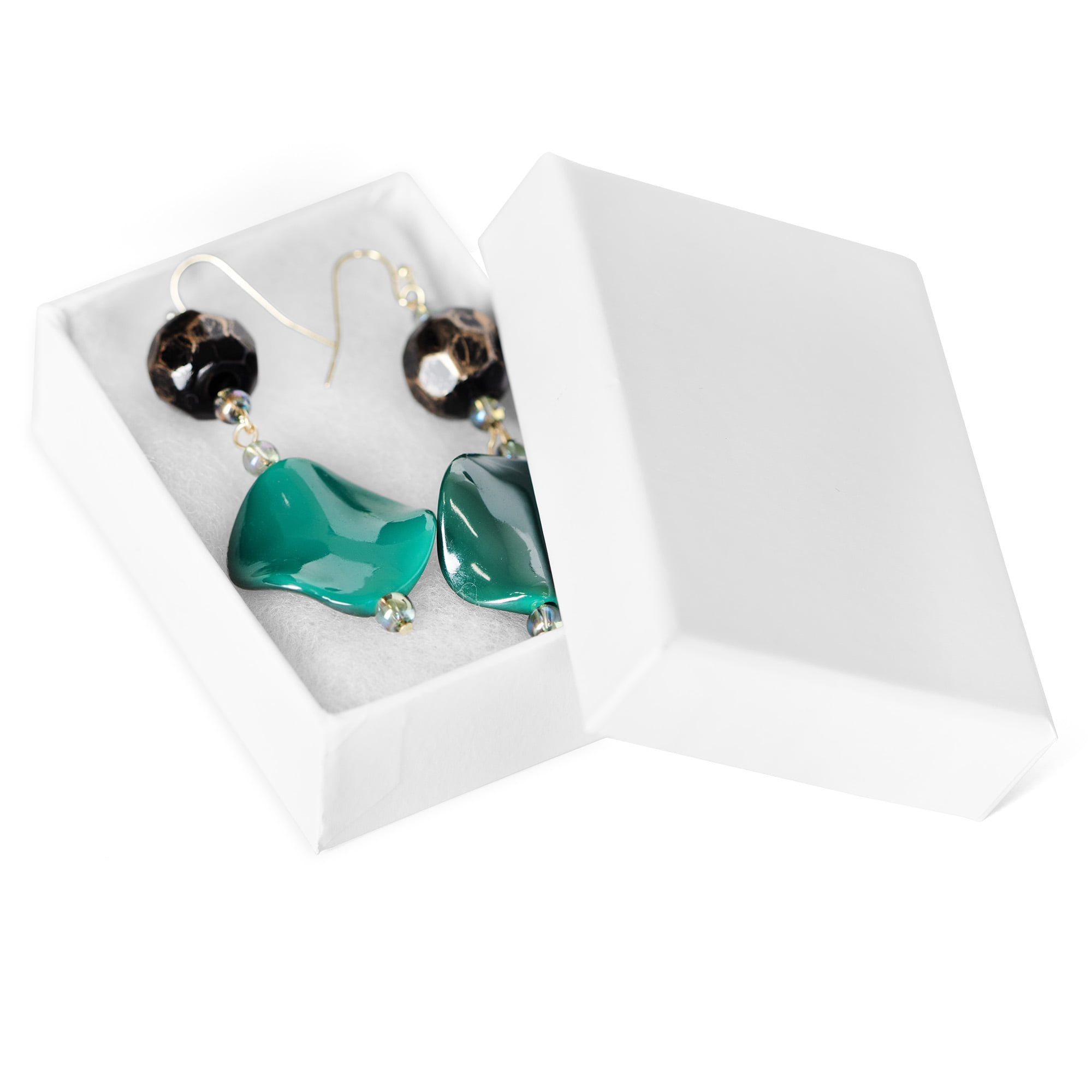 (4 pack) CousinDIY Small Rectangle 3x2in Paper Jewelry Boxes, White, Pendant/Earring, 69990135, 6 Piece