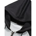 thumbnail image 2 of Sunisery Contrast Color Long Sleeve Fleece Sweatshirts to Enhance Men's Hoodies Coat, 2 of 3