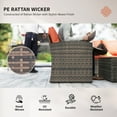 thumbnail image 4 of Outsunny 6PCS Patio Furniture Set Rattan Wicker Patio Sofa Set, Orange, 4 of 10