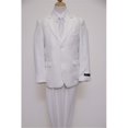 thumbnail image 1 of 2 Button Front Closure Interior Pick Stitching Boys Suits  White - 20, 1 of 1