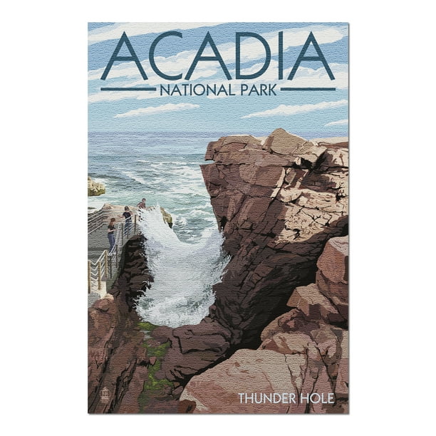Acadia National Park, Maine - Thunder Hole Day (20x30 ...