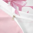 thumbnail image 4 of Erosebridal Girls Pink Bow Twin Bedding, E Letter Duvet Cover Set, Princess Style Bedroom Decor, Pink Reversible 2-Piece, 1 Duvet Cover and 1 Pillowcase (No Comforter), 4 of 6