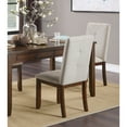 thumbnail image 6 of Newboti Furniture Dark Cherry Finish 5pc Dining Set Table and 4 Side Chair Chenille Upholstery Functional Drawers Table Wooden Funiture Dining Kitchen Set 05739, 6 of 12
