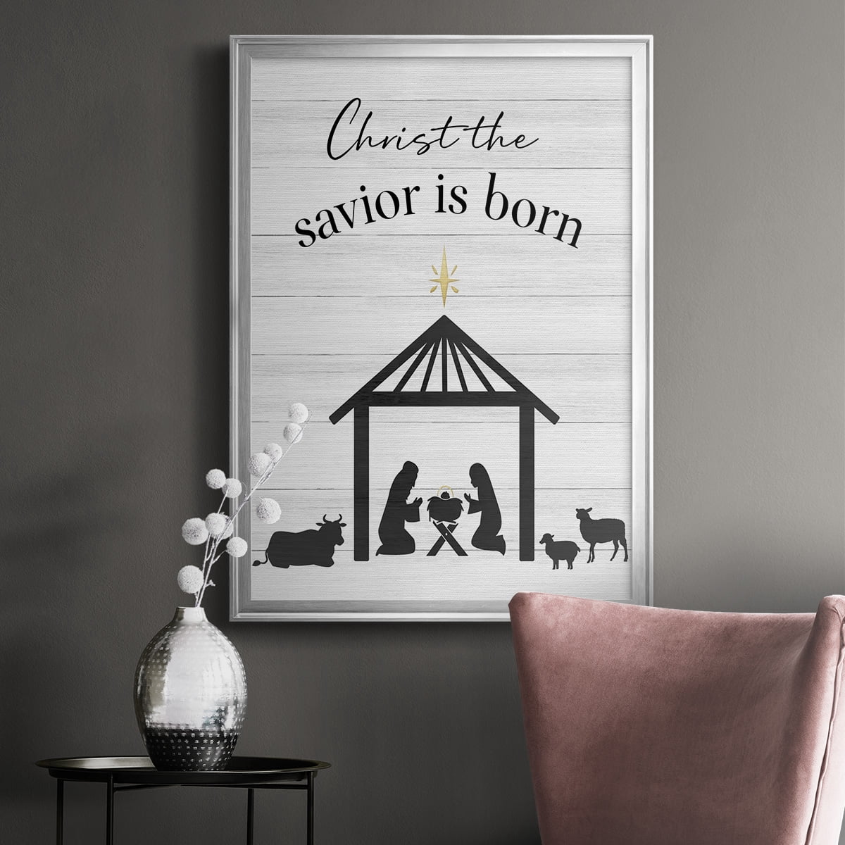 The Savior is Born Premium Framed Print - Ready to Hang
