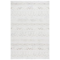 SAFAVIEH Hanna Jarred Striped Area Rug, Ivory/Beige, 5'3" x 7'6"