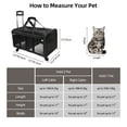 thumbnail image 3 of ELEGX Double-Compartment Pet Rolling Carrier with Wheels for 2 Pets,for Up to 35 LBS,Cat Rolling Carrier for 2 Cats,Super Ventilated Design,Ideal for Traveling/Hiking /Camping, 3 of 7