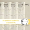 thumbnail image 6 of Red Mushrooms Kitchen Curtains Window Panels, Spring Floral Farmhouse Botanical Elegant Insulated Window Treatment Curtain, Grommet Curtains for Bedroom/Living Room/Bathroom, 2 Piece 42"Wx54"L, 6 of 8