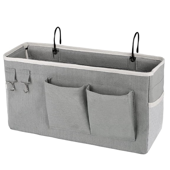 Bedside Caddy Fabric Hanging Storage Organizer for Dorm Bunk Bed College Dorm Room Essentials 1 Pack