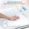 thumbnail image 2 of Pillows King Size Set of 2, Bed Pillow 2 Pack for Side & Back Sleepers, Hotel Quality Down Alternative Gusseted King Pillow for Sleeping, Soft and Supportive, White, 2 of 6
