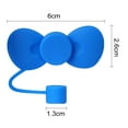 thumbnail image 6 of Ettsollp Straw Cap Bow Shape 10mm Dust-Proof Leak-proof Reusable Food Grade Bottle Straw Dust Cover Tumblers Straw Toppers Drinking Straw Lids Water Cup Accessories, 6 of 8