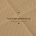 thumbnail image 5 of 5 Piece Striped Diamond Pattern Comforter Set Super Soft 800 Thread Counts, All Season, 100% Egyptian Cotton, Super King Size Taupe Color, 5 of 7