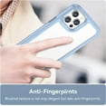 thumbnail image 3 of Case for iPhone 11 Pro Case Slim Dropproof [Defend from Drop/Scratch/Slip/Fingerprint] Clear Acrylic Hard Back Soft TPU Bumper Hybrid Phone Cover for iPhone 11 Pro-Blue, 3 of 8