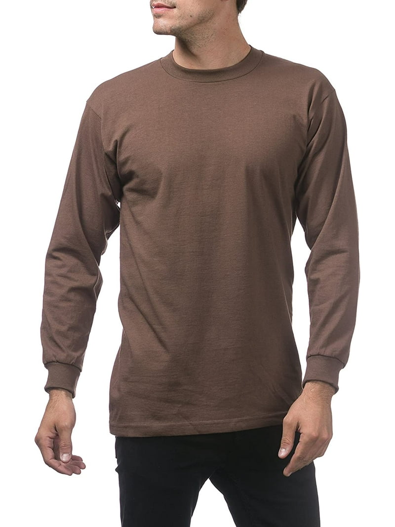 Pro Club Men's Heavyweight Cotton Long Sleeve Crew Neck T