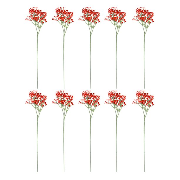 10 piezas de flores falsas Gypsophila ramo de flores de otoño artificiales para decoración, flor de seda real para bodas, Navidad, fiesta de bricolaje, hogar, jardín, oficinas