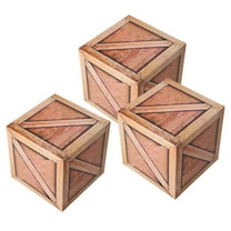 Worgeous 3pcs Western Party Decorations Boxes Simulation Wooden Box Centerpiece Western Theme Party Supplies Farmhouse Decorations