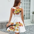 thumbnail image 6 of Bird On A Tree With Autumn Leaves Dress Summer Street Style Dresses Female Sleeveless Printed Sundress, 6 of 7